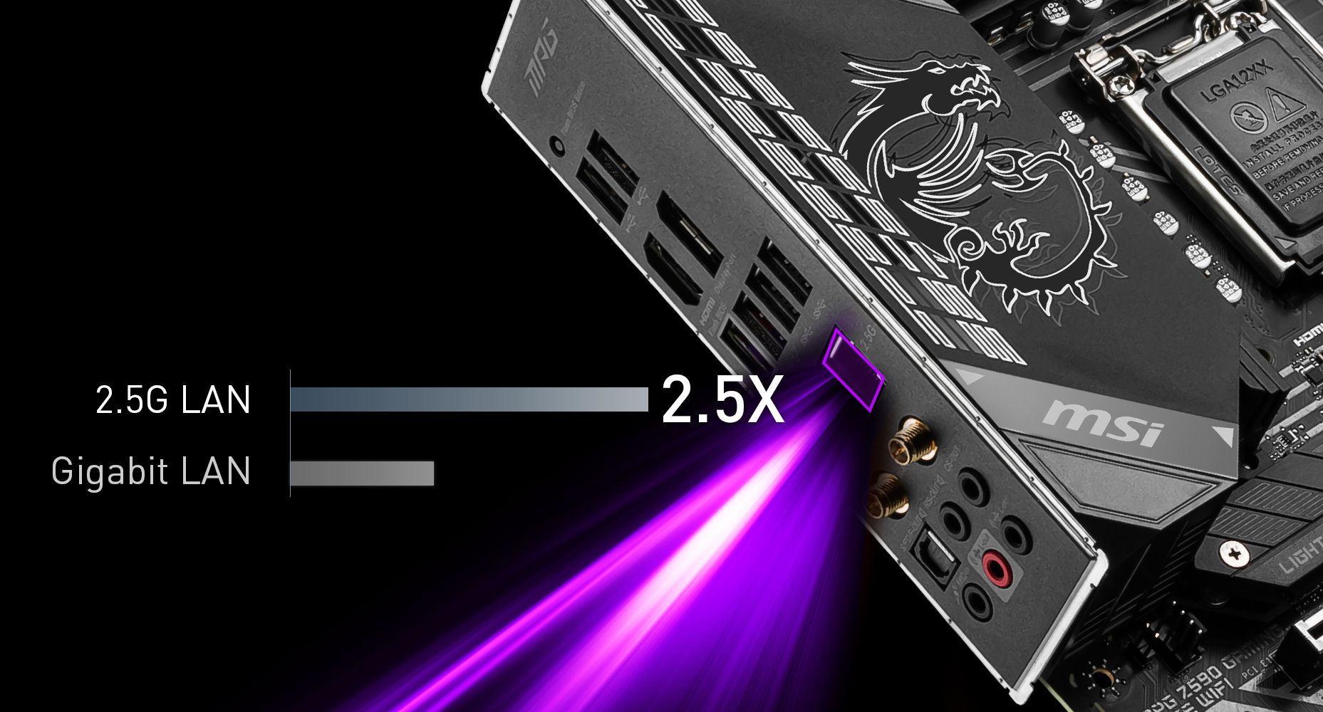 MSI MPG Z590 GAMING EDGE WIFI LGA 1200 ATX Intel Motherboard MSI MPG Z590 GAMING EDGE WIFI LGA 1200 ATX Intel Motherboard
